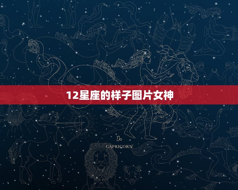 12星座的样子图片女神，十二星座图片