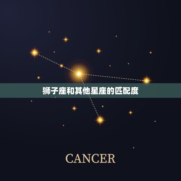 狮子座和其他星座的匹配度，天蝎座匹配星座