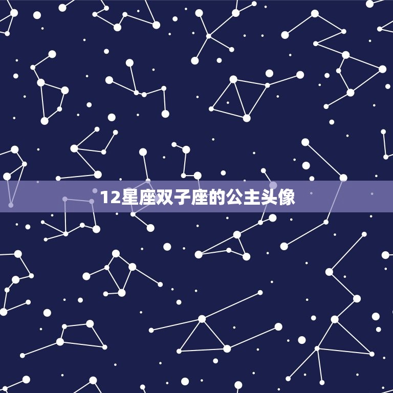 12星座双子座的公主头像，紫色星空公主