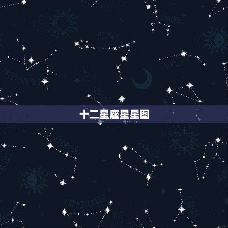 十二星座星星图，十二星座图片星空图