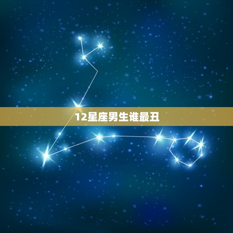 12星座男生谁最丑，12星座男生谁最帅