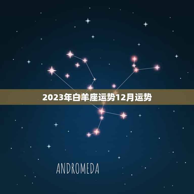 2023年白羊座运势12月运势，2023 射手座全年运势