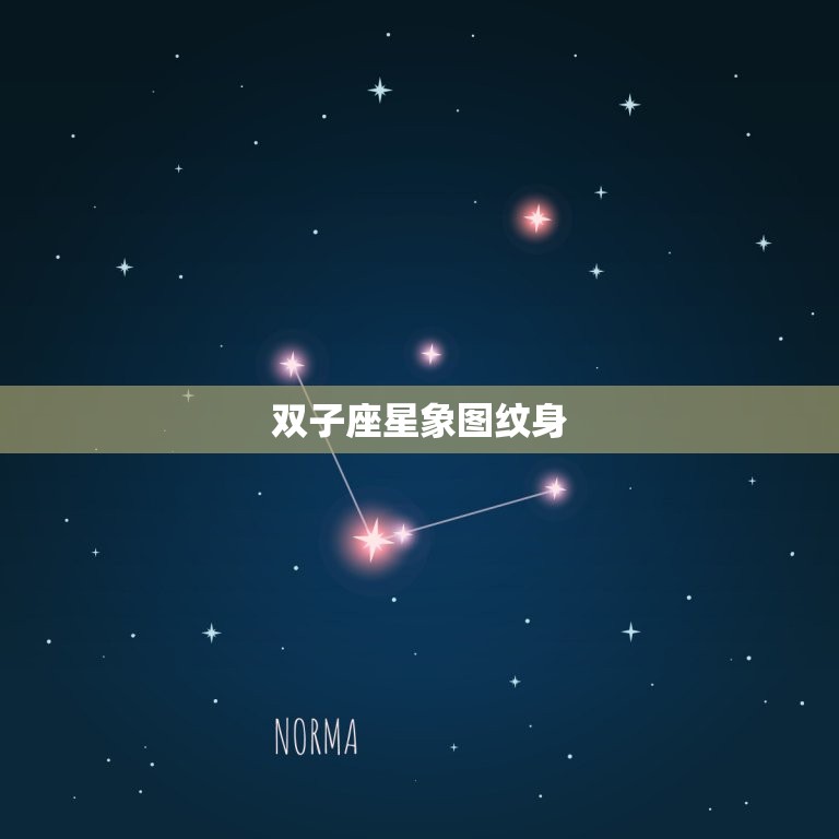 双子座星象图纹身，双鱼座星象图