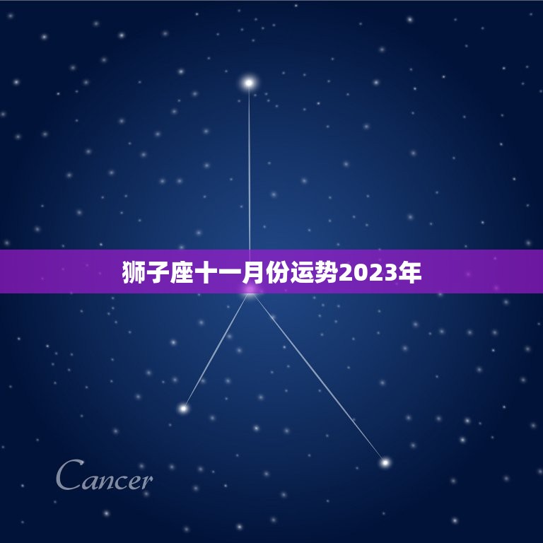 狮子座十一月份运势2023年，2023 年12月星座运势