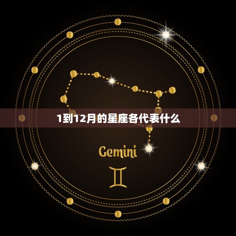 1到12月的星座各代表什么，12星座从1月到12月