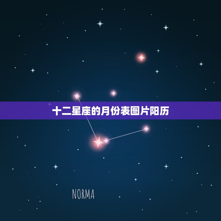 十二星座的月份表图片阳历，1~12星座月份表