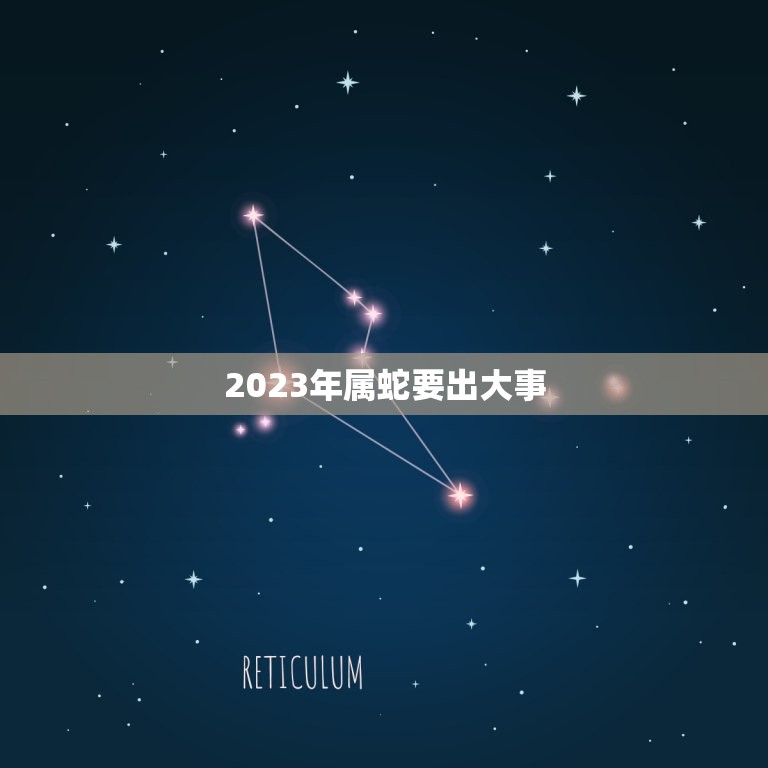 2023年属蛇要出大事 2023年属蛇终于转运了