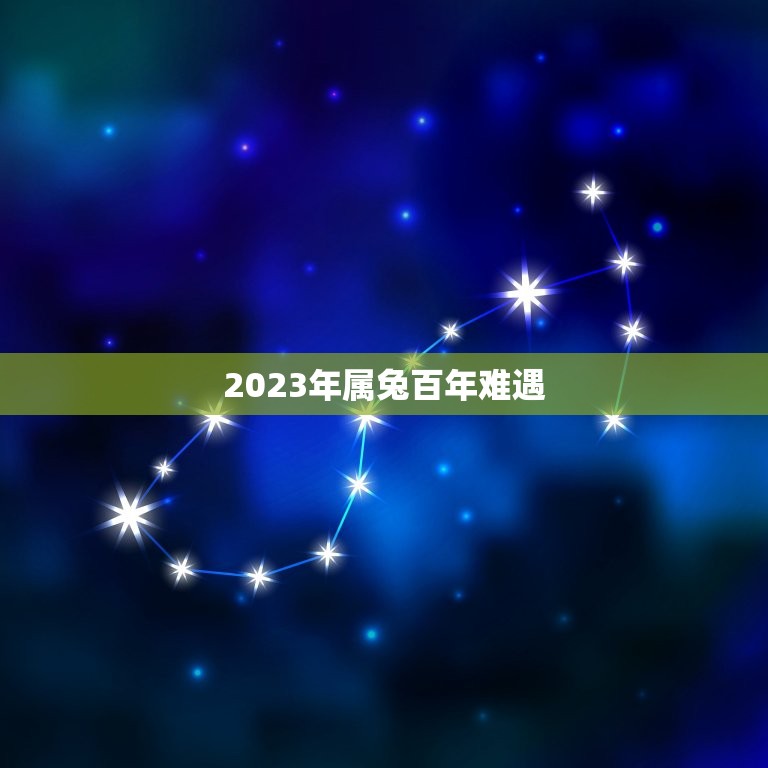 2023年属兔百年难遇 2023年为什么是年