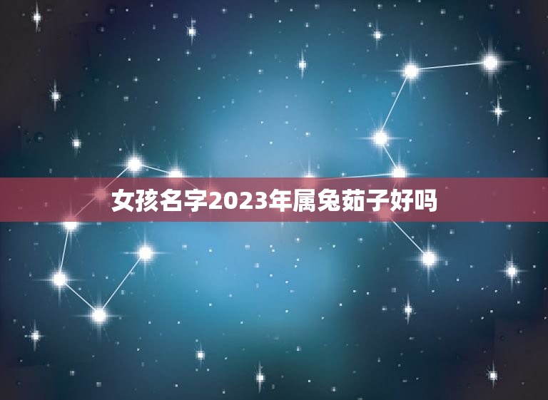 女孩名字2023年属兔茹子好吗(介绍命名学中的兔)