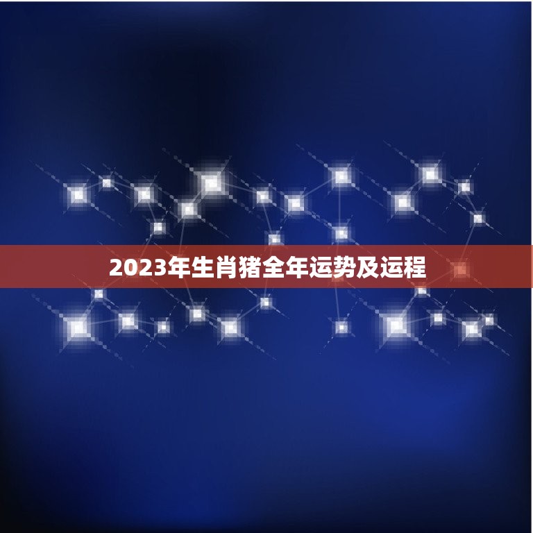 2023年生肖猪全年运势及运程(财运亨通事业顺利幸福美满)