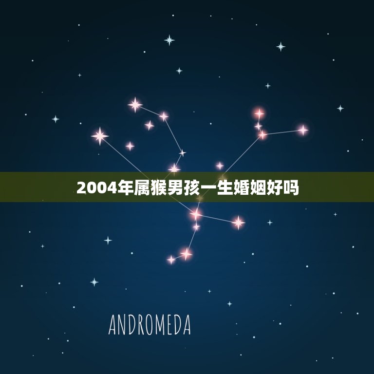 2004年属猴男孩一生婚姻好吗(介绍星座专家介绍)