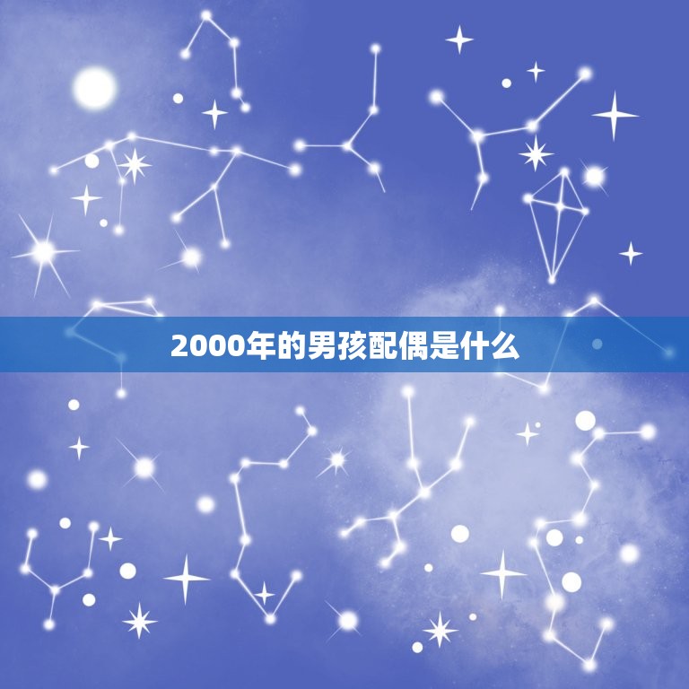 2000年的男孩配偶是什么(探寻当代理想婚姻模式)