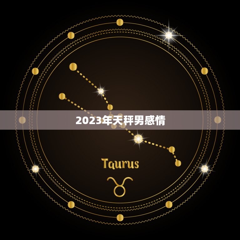 2023年天秤男感情