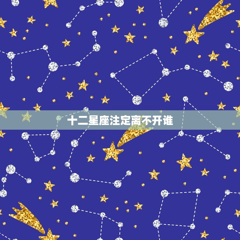 十二星座注定离不开谁