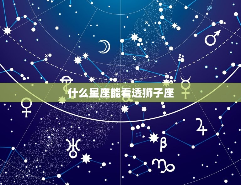 什么星座能看透狮子座