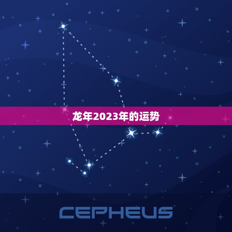 龙年2023年的运势