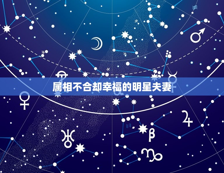 属相不合却幸福的明星夫妻