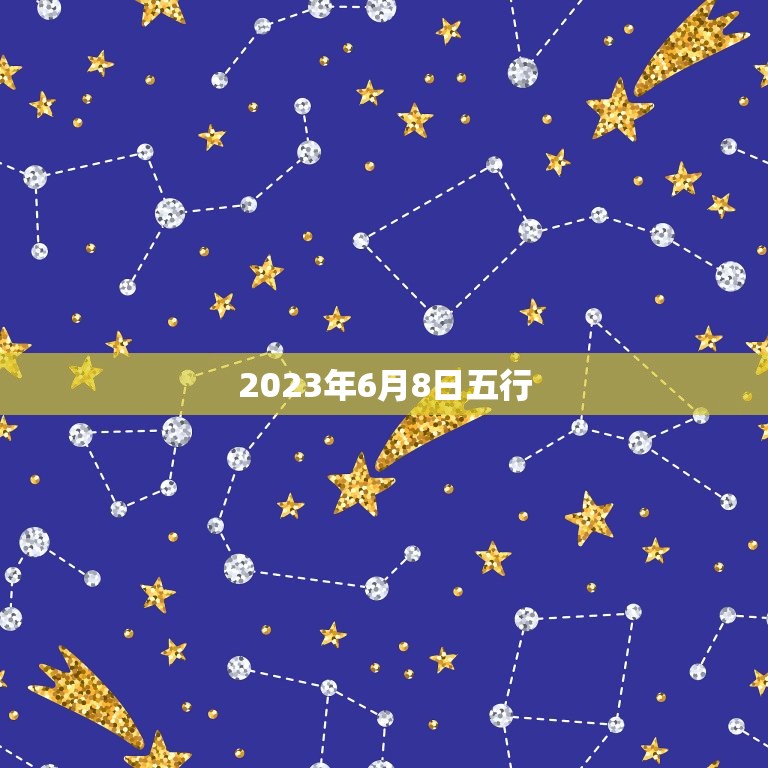 2023年6月8日五行