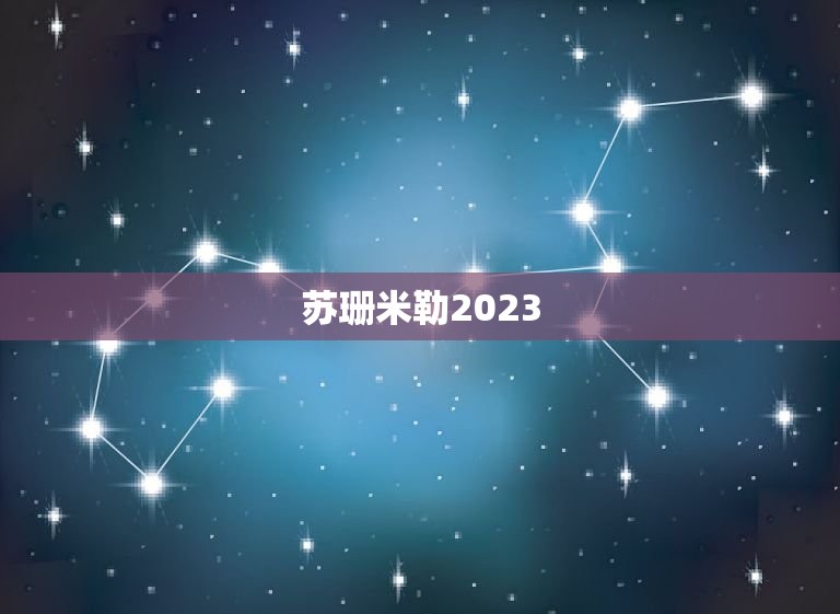 苏珊米勒2023.12